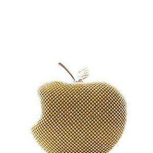 Gold apple shaped Clutch purse